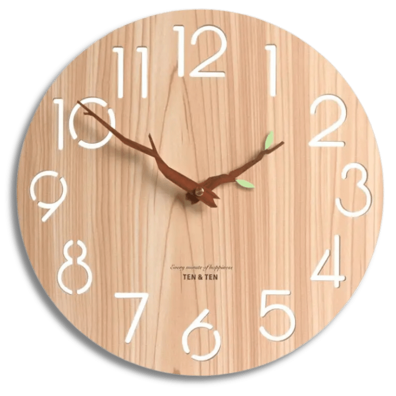 horloge-murale-en-bois