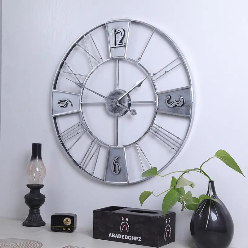 Horloge Murale Métal 60 cm - Horloges murales