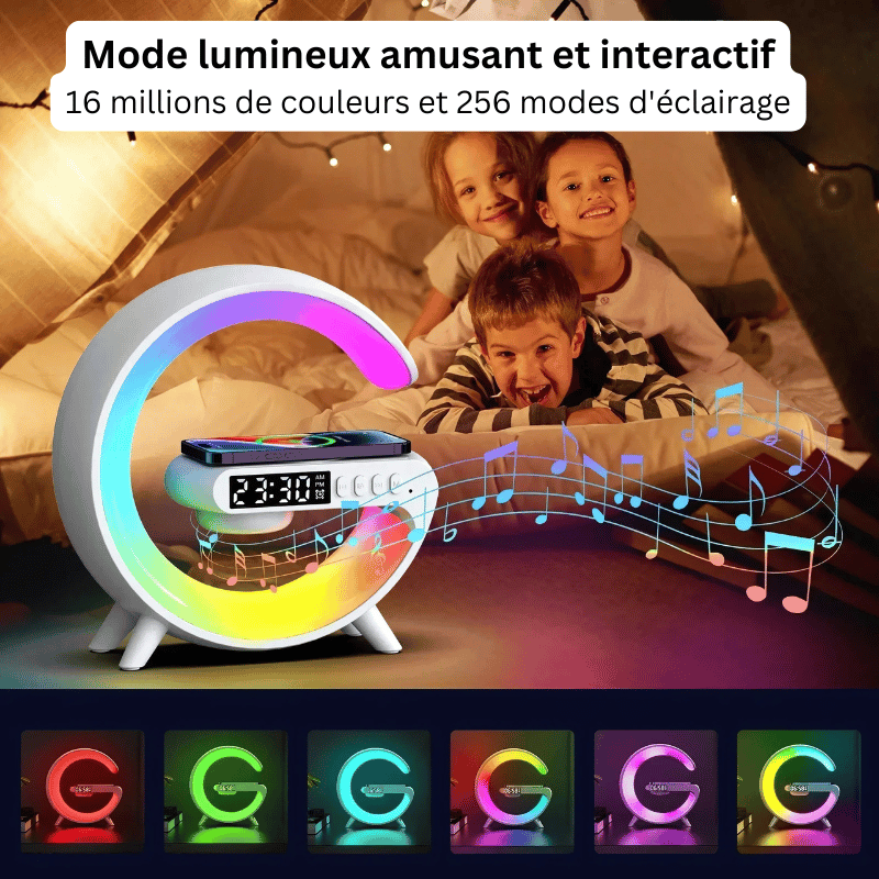 Réveil RGB avec Chargeur Sans Fil