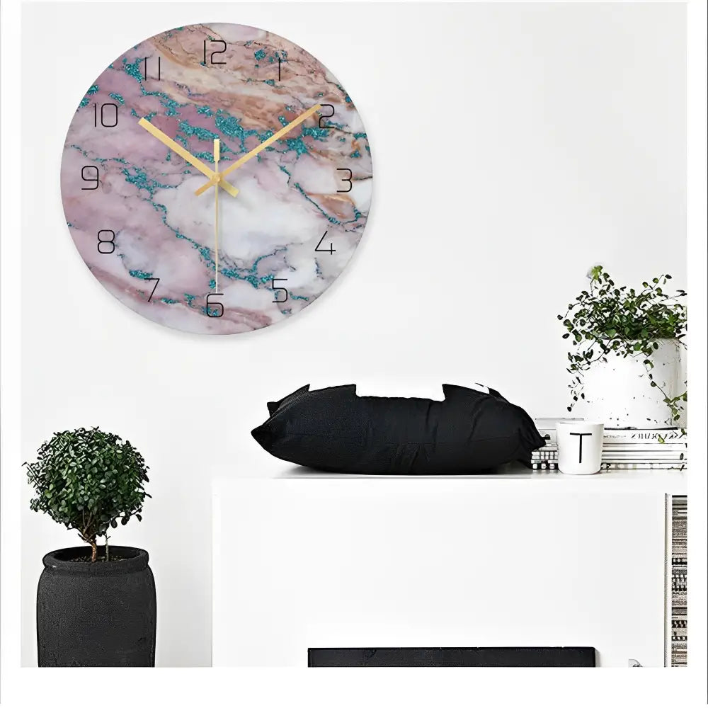 horloge murale design en verre - Horloges murales