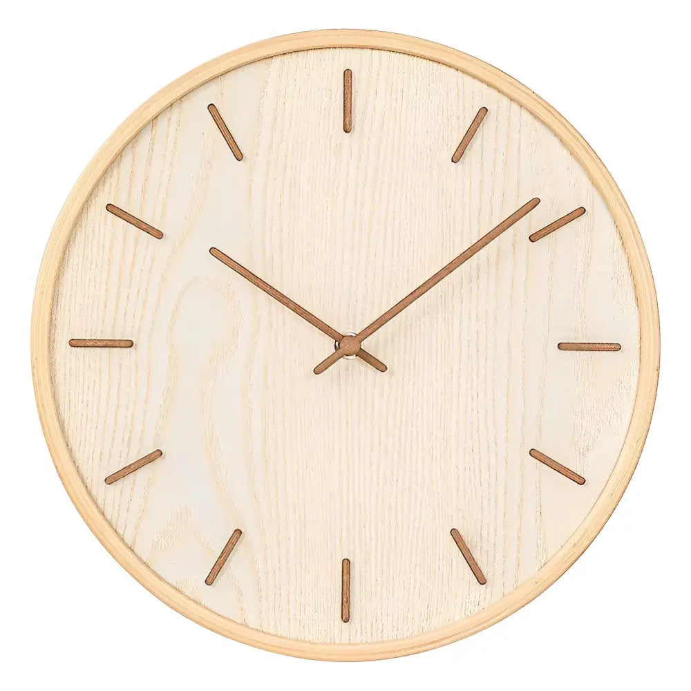 Horloge Murale en Bois Naturel - Horloges murales - bois clair